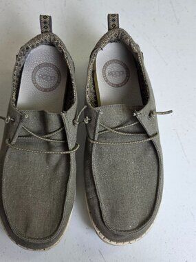 Hey Dude Wendy Slip-on Shoes Sparkle Green Women's Size 7